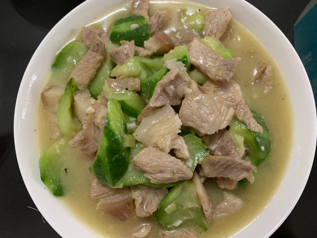 家常丝瓜炒肉