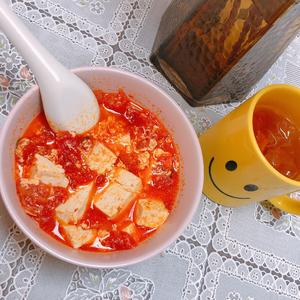 超级减脂西红柿鸡蛋豆腐汤的做法 步骤5