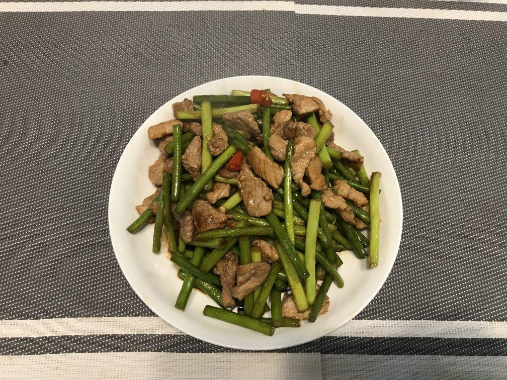 蒜苗炒肉