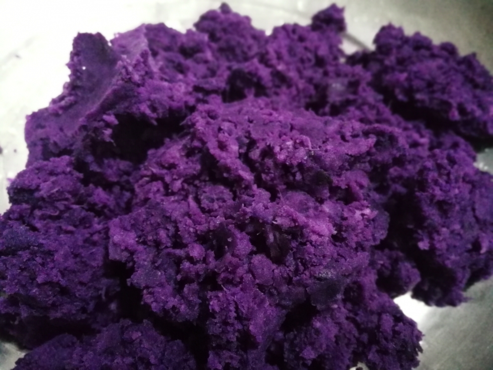紫板薯馒头的做法 步骤2