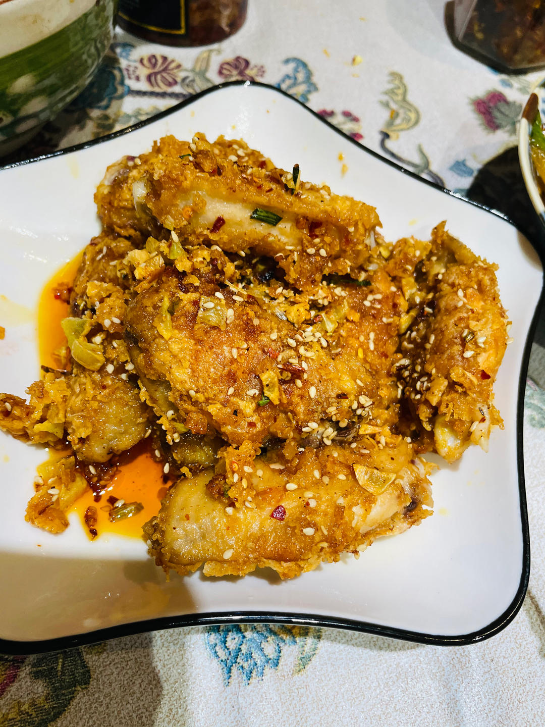 ㊙️外酥里嫩❗️好吃到舔手指的香辣脆皮鸡翅