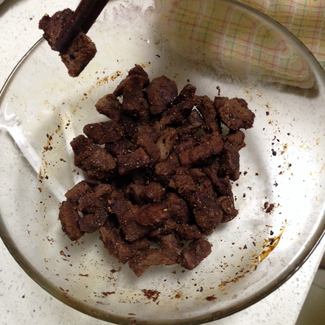 懒人版微波牛肉干