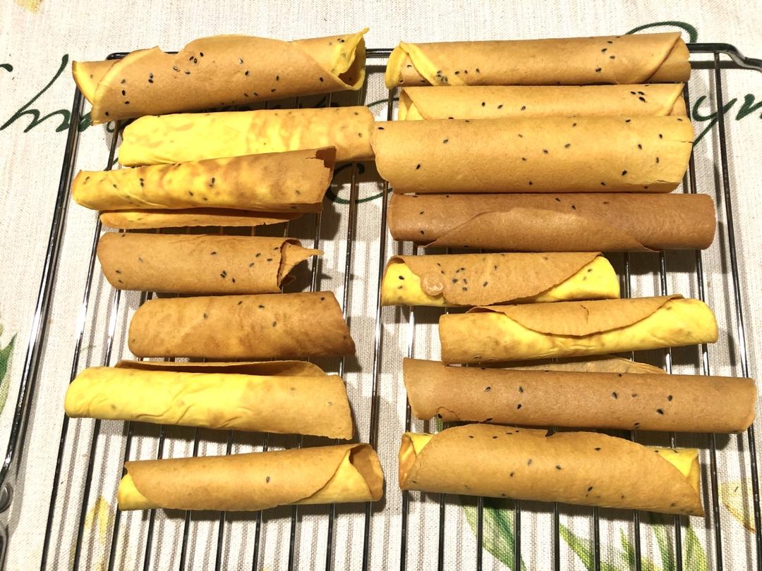 黄油芝麻蛋卷