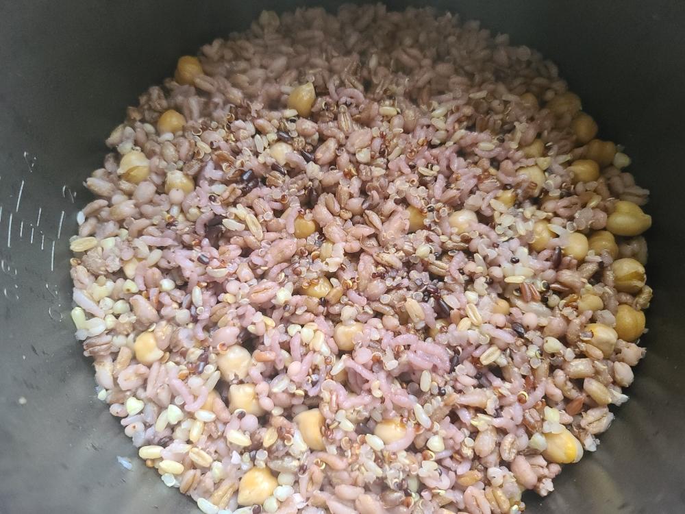 🪭有机七色糙米饭配比『控糖杂粮饭』