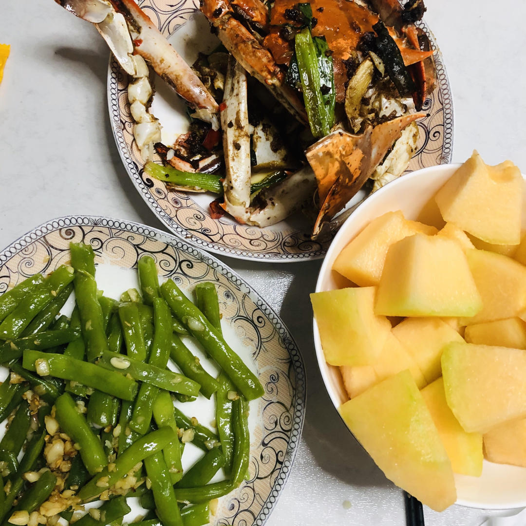 葱姜炒梭子蟹（very easy）