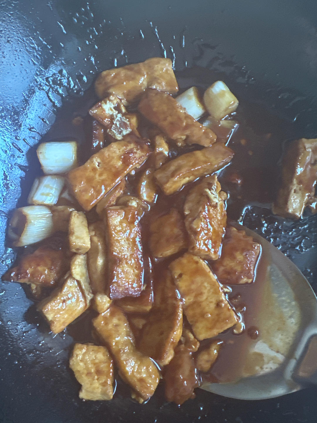 葱烧豆腐