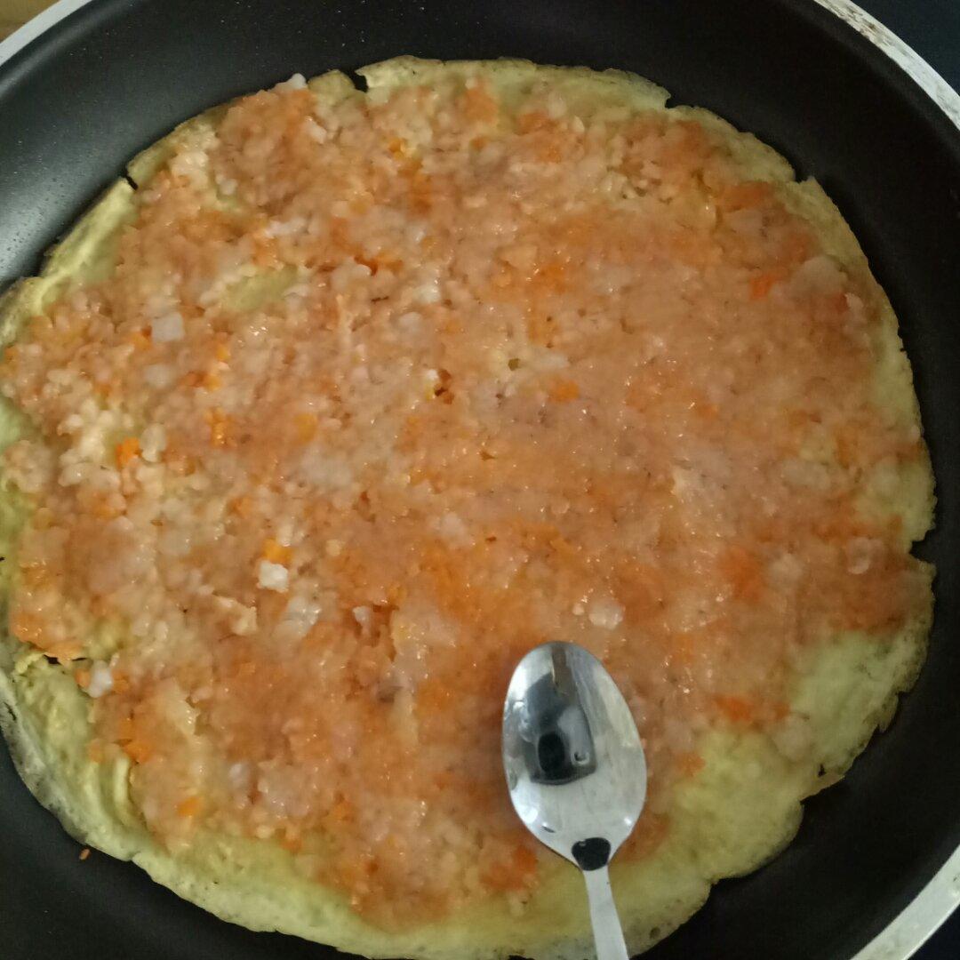 鲜虾鸡蛋卷宝宝辅食精华一岁以上宝宝