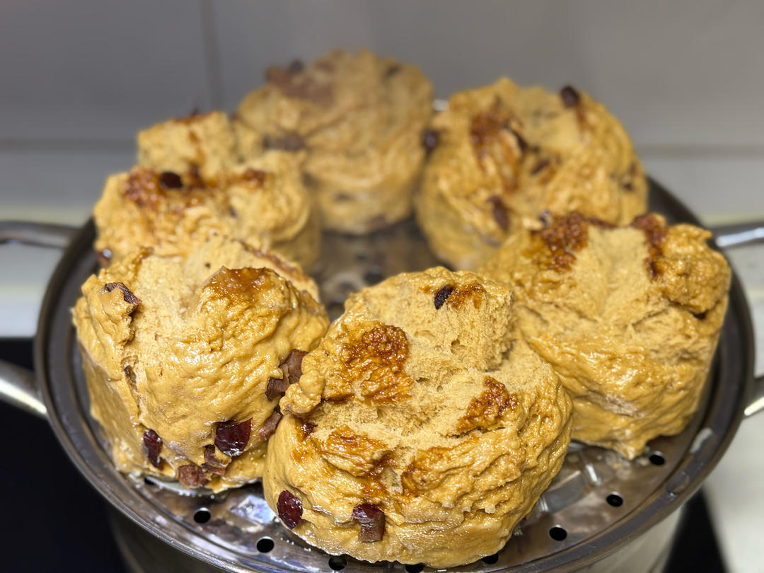 红糖自然开花馒头❗️按步骤来必定成功(ง•̀_•́)ง想偷懒不行哦
