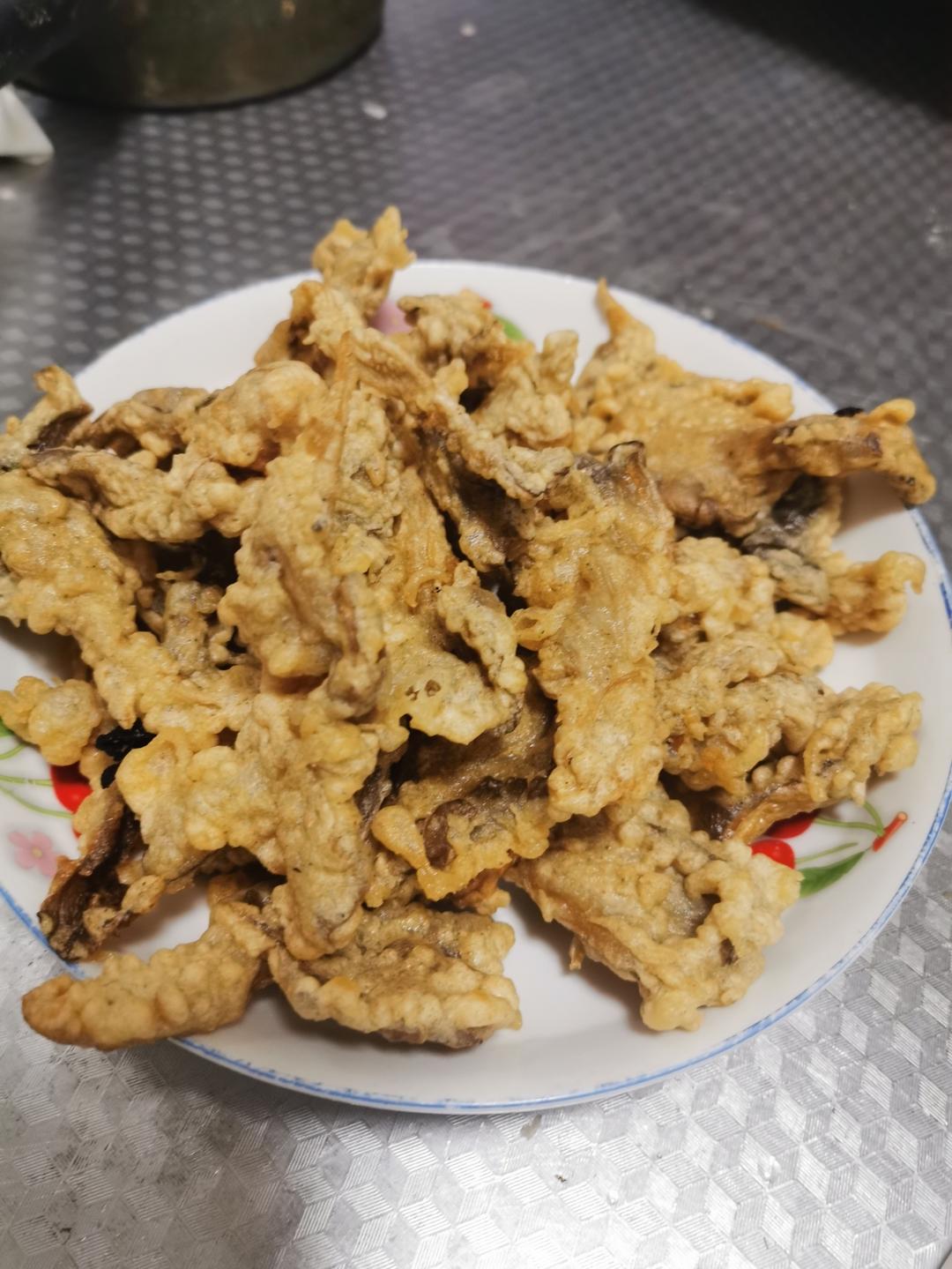 软炸蘑菇（平菇）