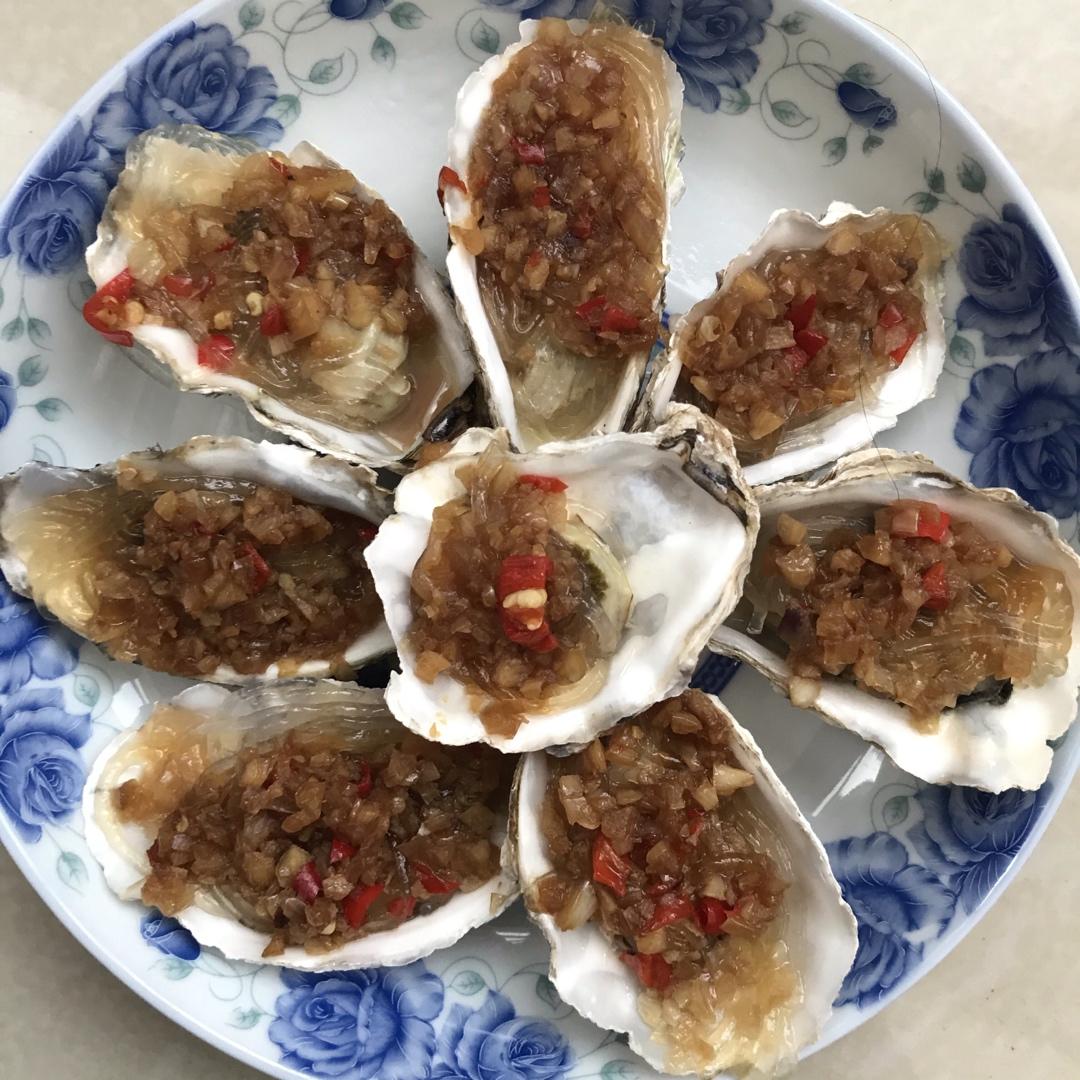 超简单～蒸蒜蓉生蚝