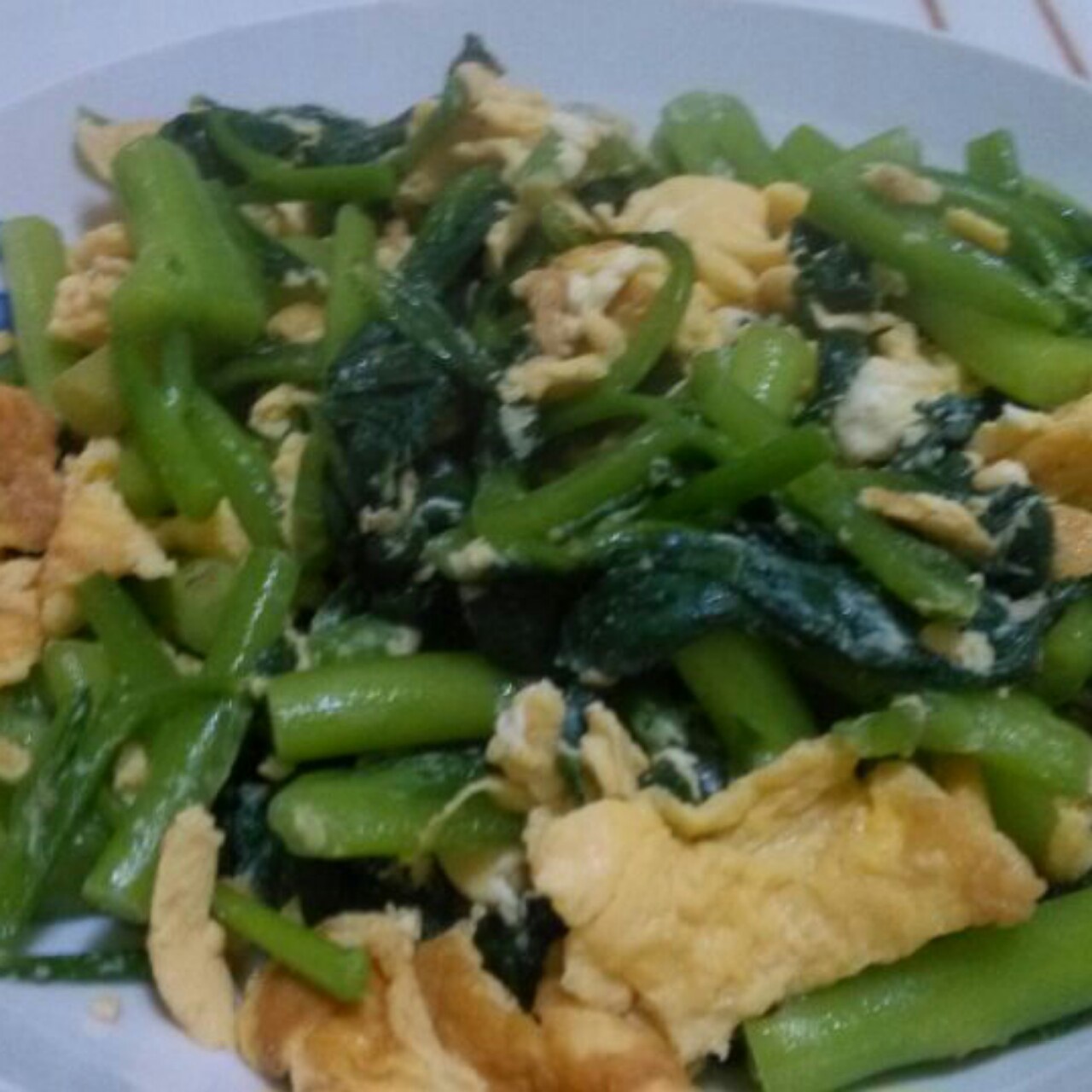 木耳菜炒鸡蛋
