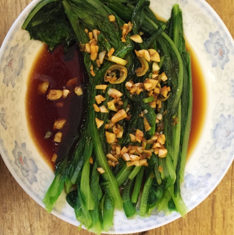 白灼油麦菜