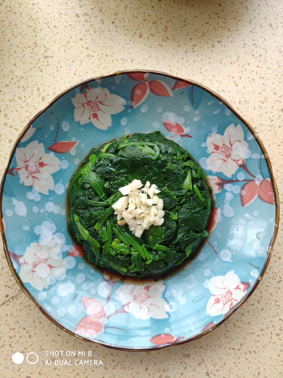 凉拌菠菜