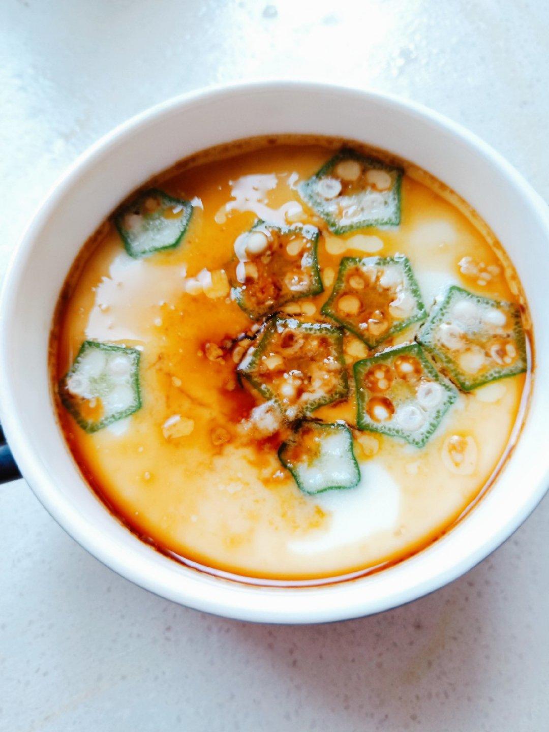 颜值控-做一朵开在碗里的花秋葵蒸水蛋