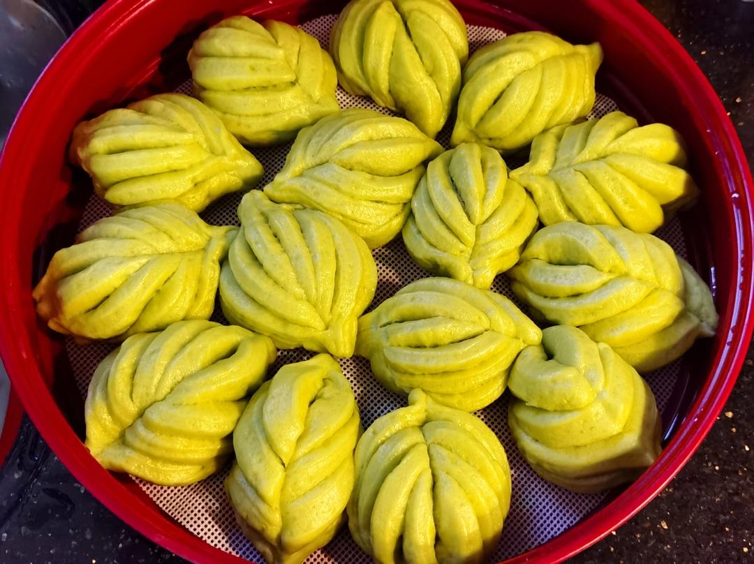 树叶花卷