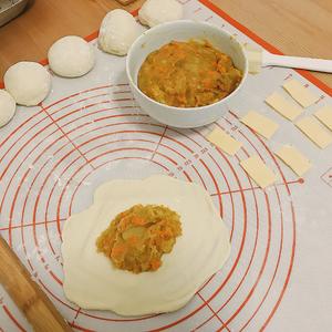 咖喱土豆泥面包（松下面包机版）的做法 步骤2
