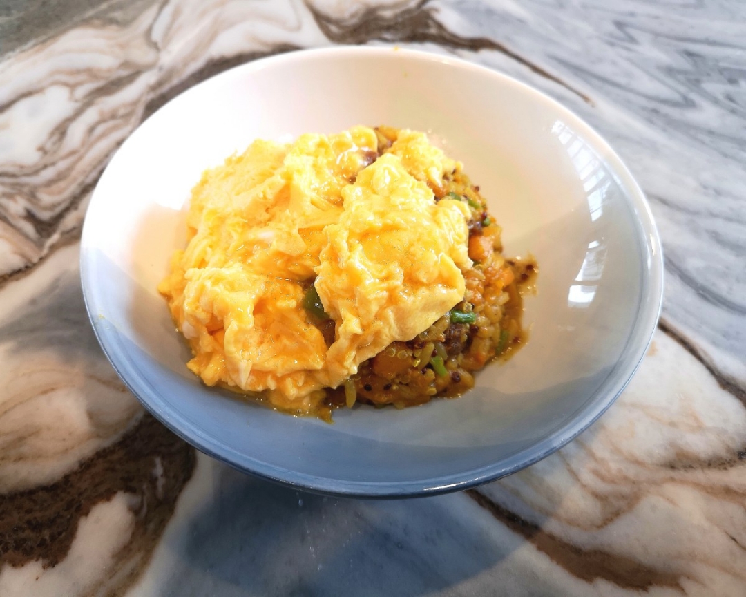 南瓜鲜菇咖喱焖饭的做法