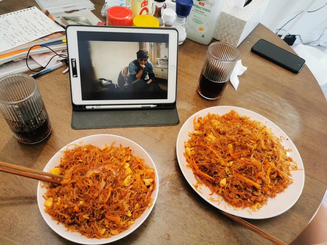 三丝鸡蛋炒粉😋超级懒人食谱，好吃不腻