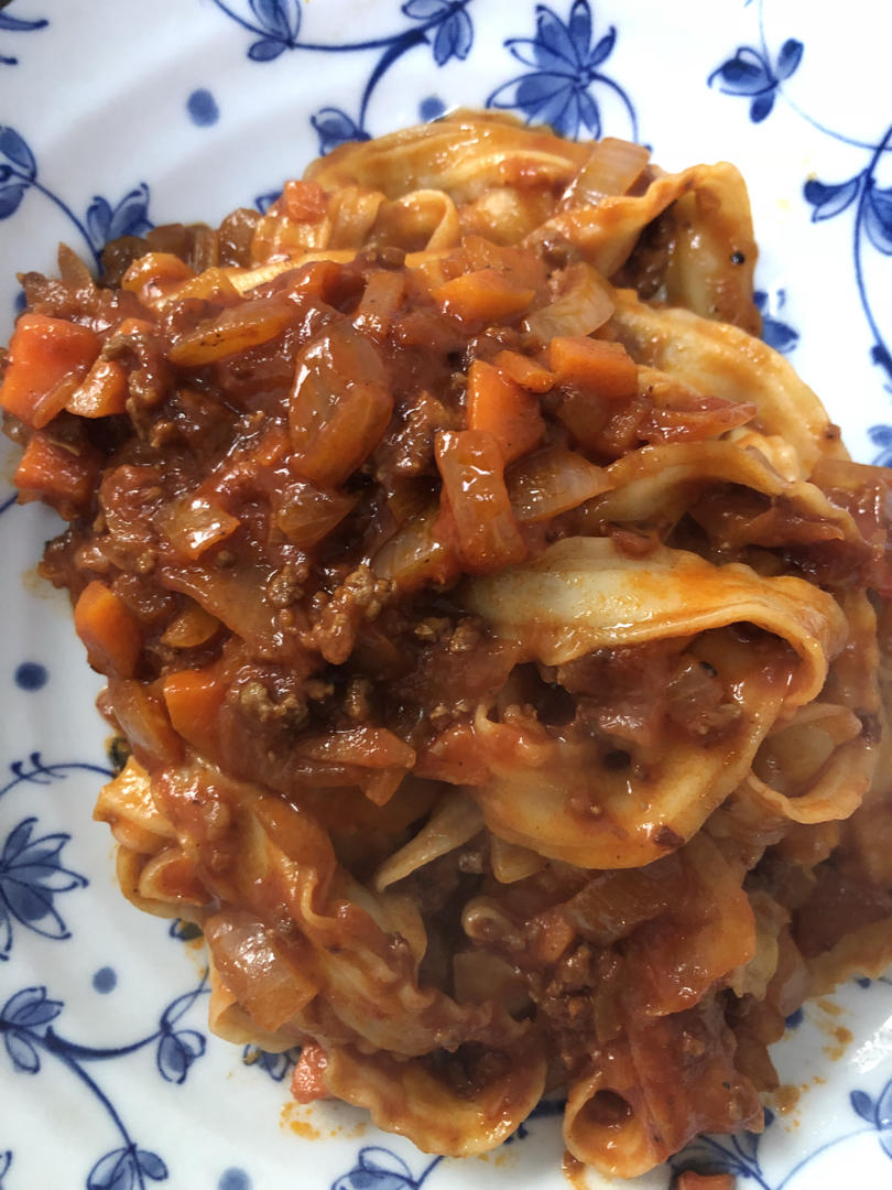 （完胜必胜客的）番茄肉酱意大利面～