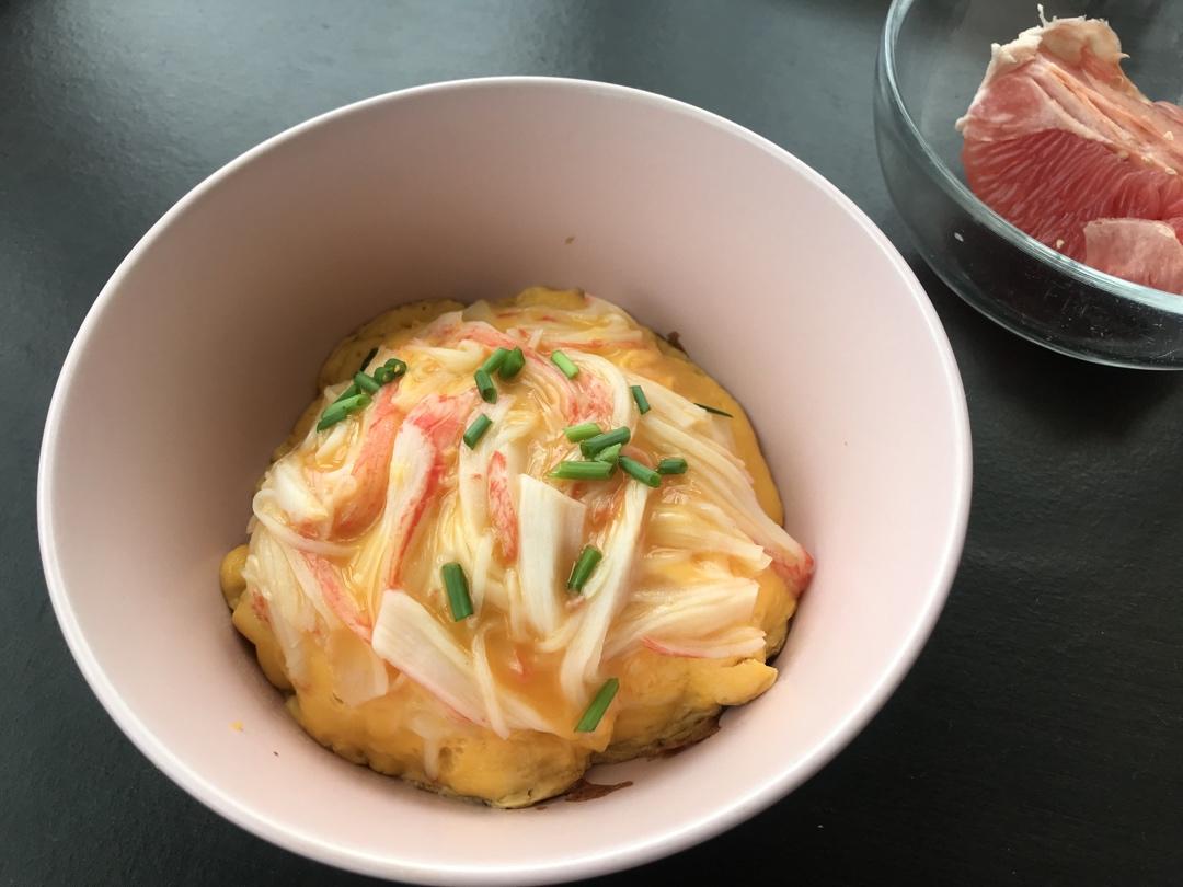 蟹棒鸡蛋丼