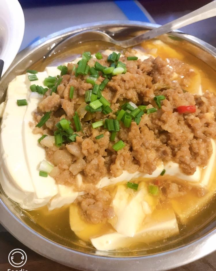 榨菜肉末蒸豆腐