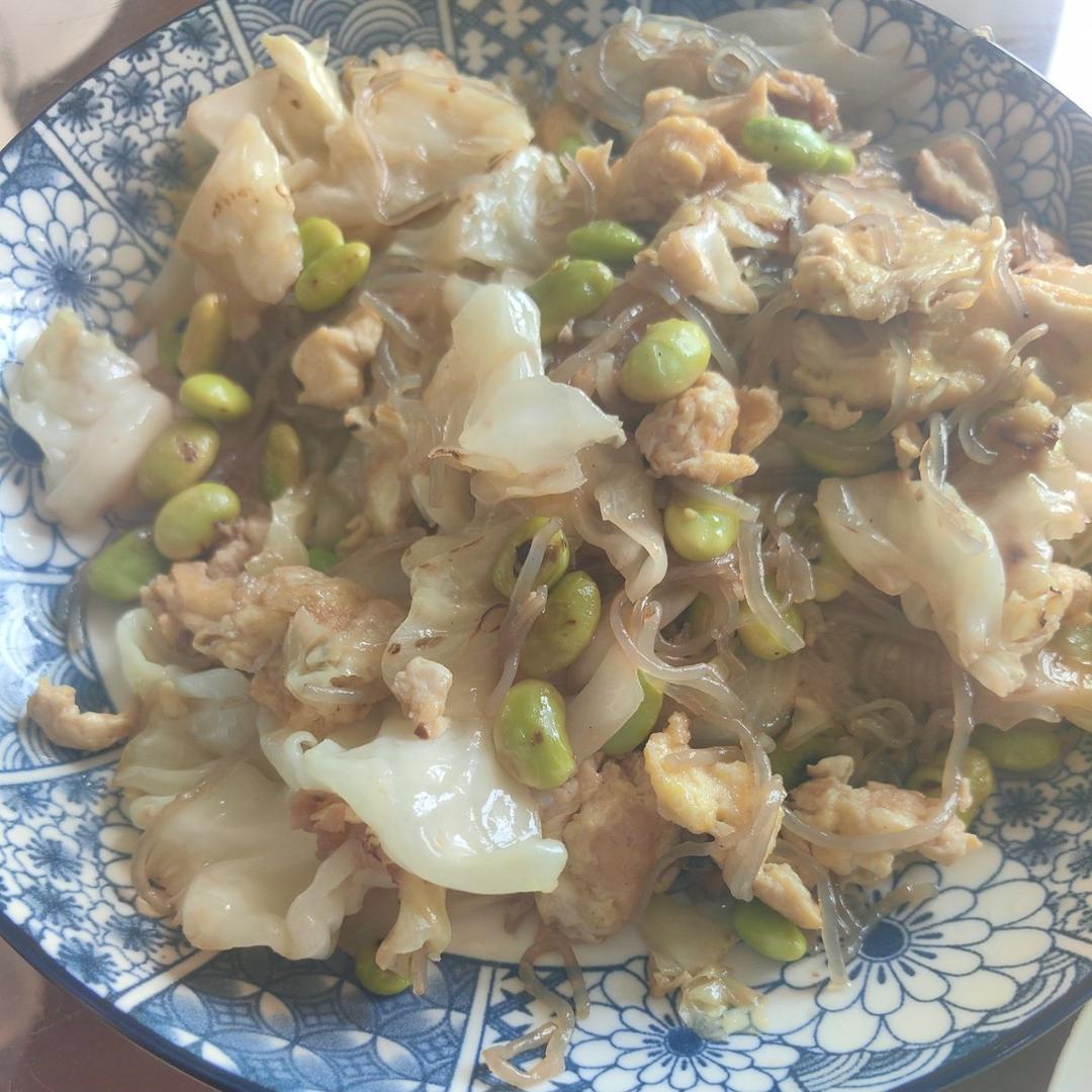 三丝鸡蛋炒粉😋超级懒人食谱，好吃不腻