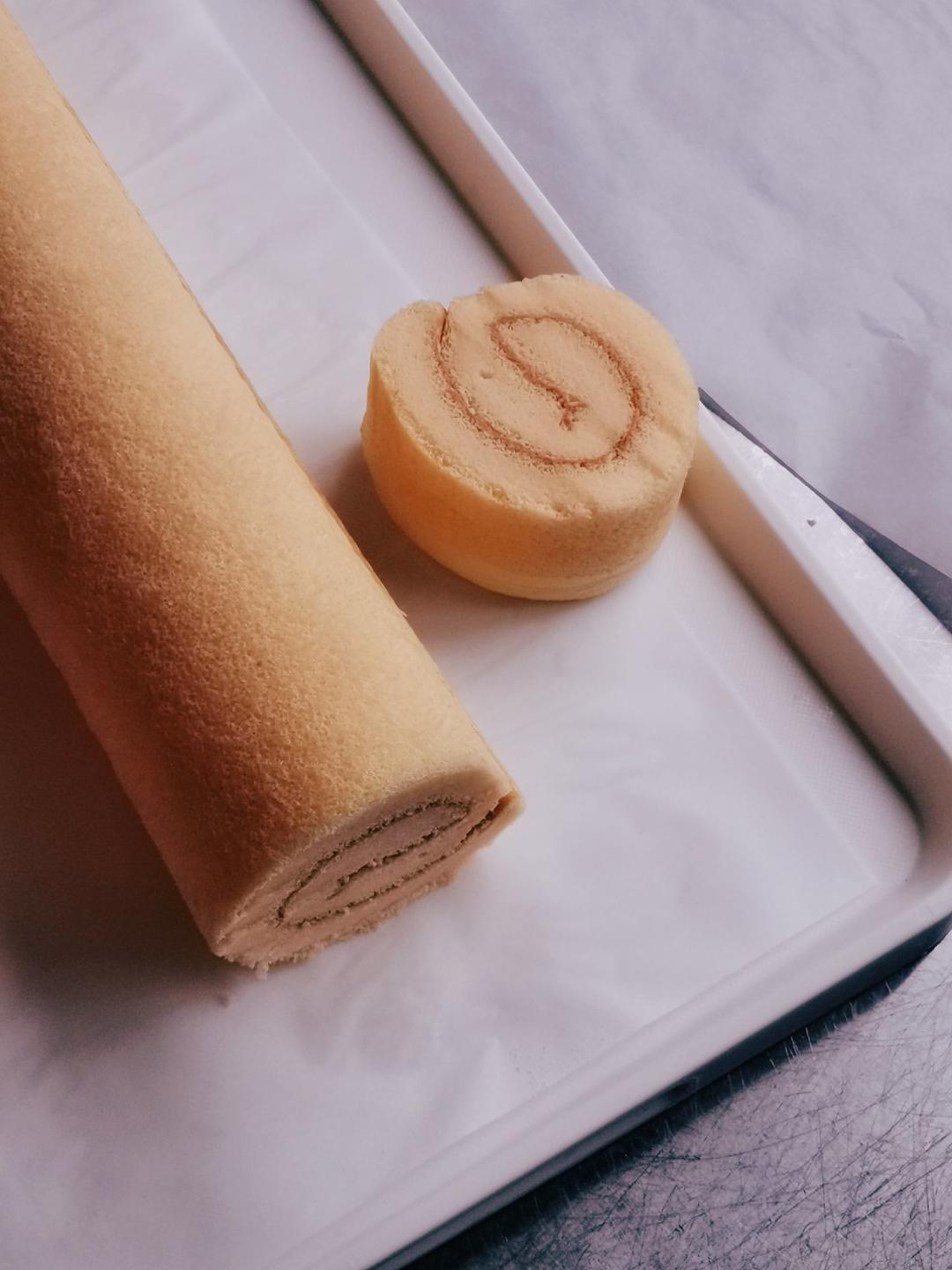 music-9做的厚厚烫面蛋糕卷