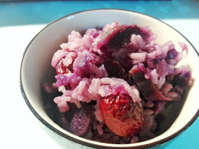 红枣紫薯饭的做法