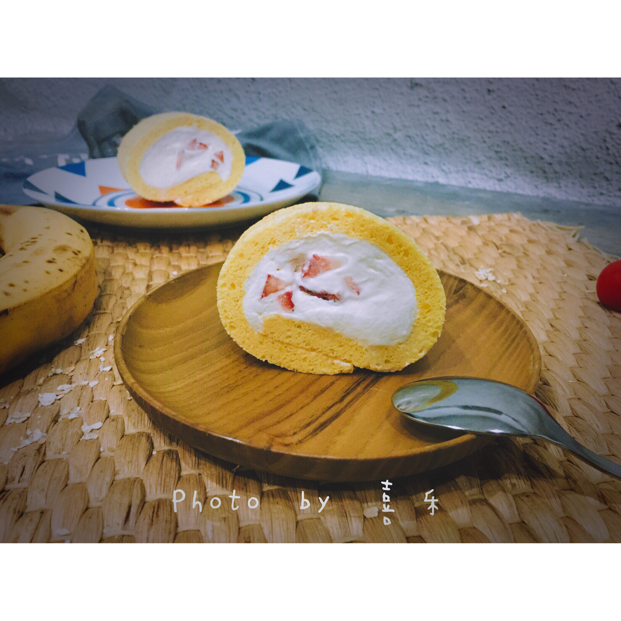 草莓瑞士卷，蛋糕卷（黄油版）