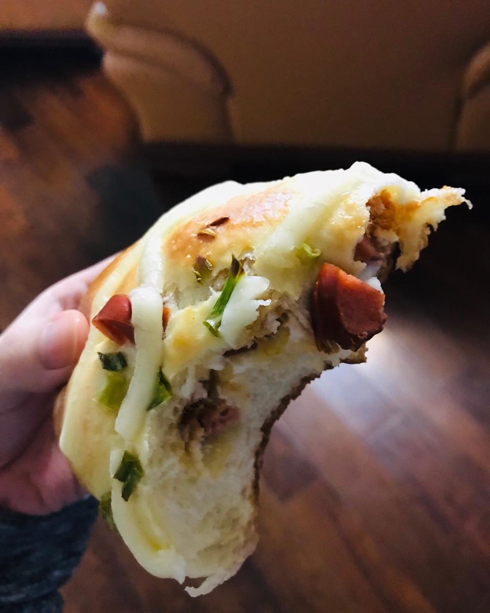 香葱火腿肉松面包