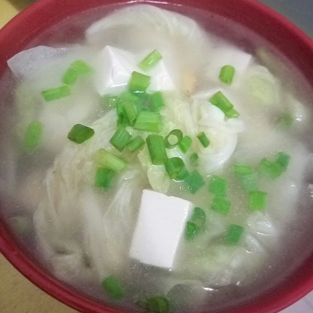 白菜豆腐汤