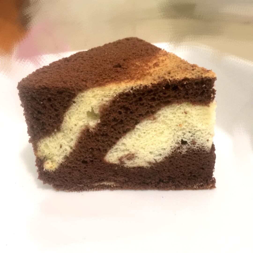 可可双色戚风（奶牛戚风）～17厘米加高戚风模或者18厘米戚风模