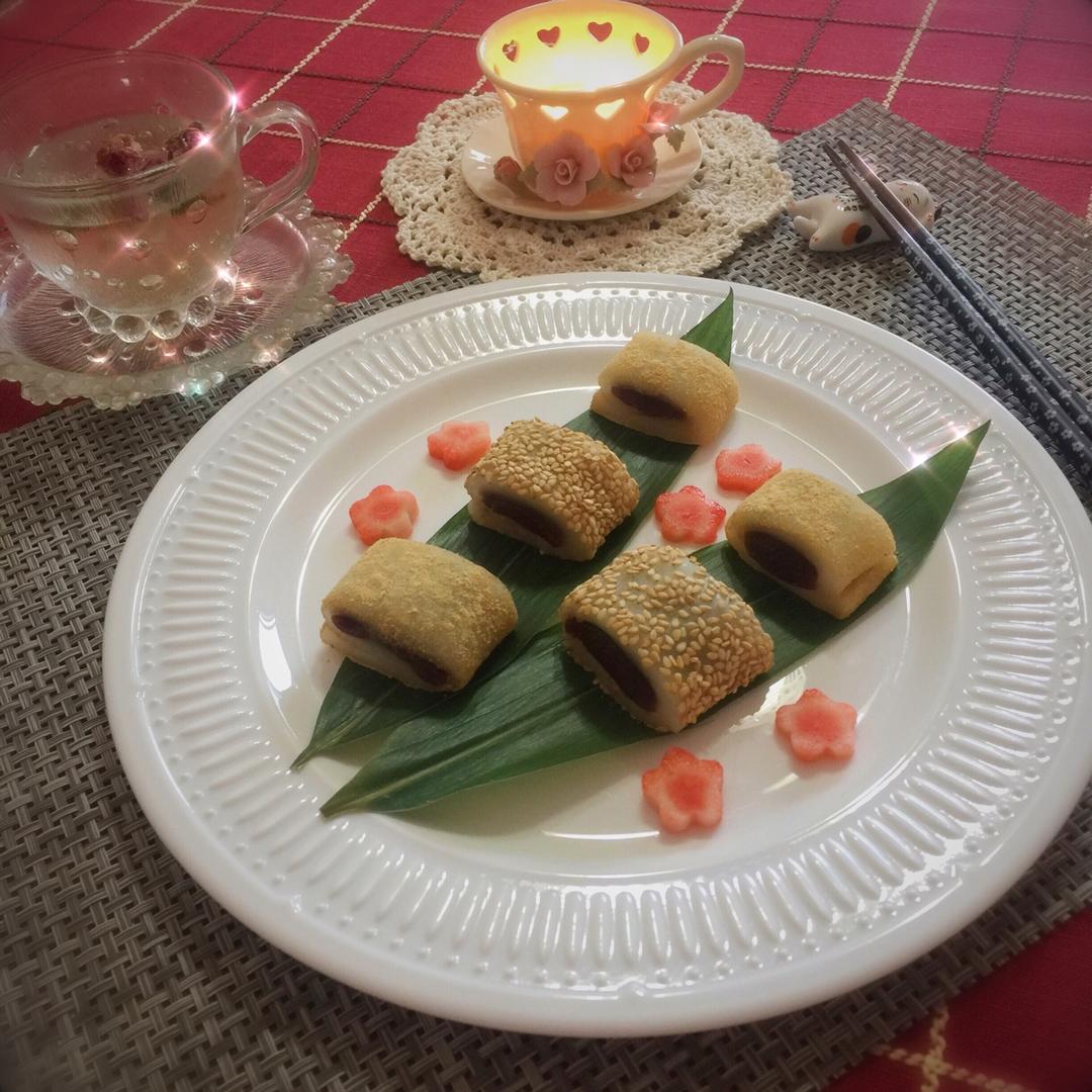 豆沙糯米卷