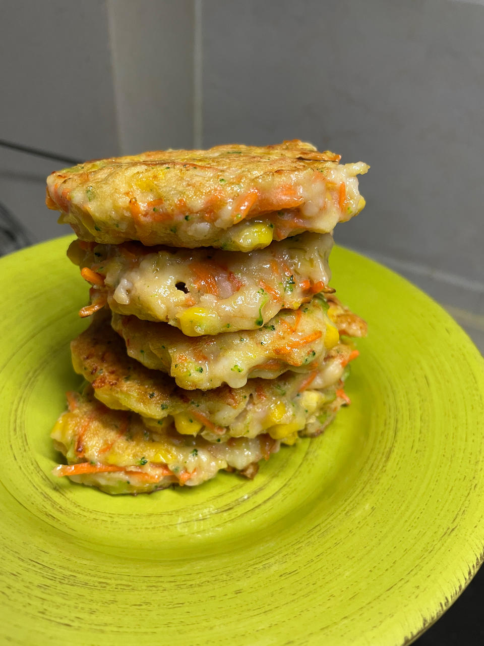 蔬菜鲜虾饼
