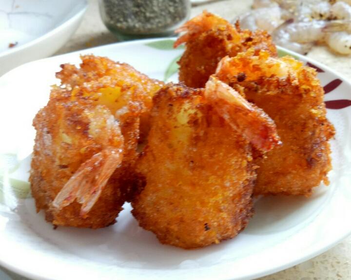 黄金虾球的做法