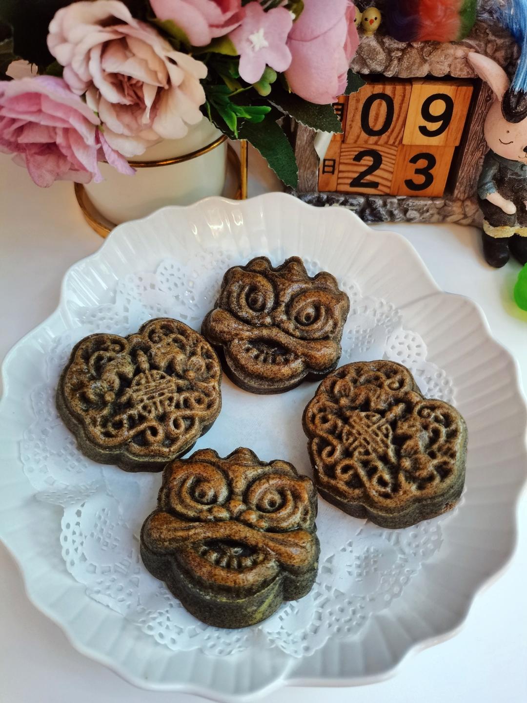 黑金网红月饼