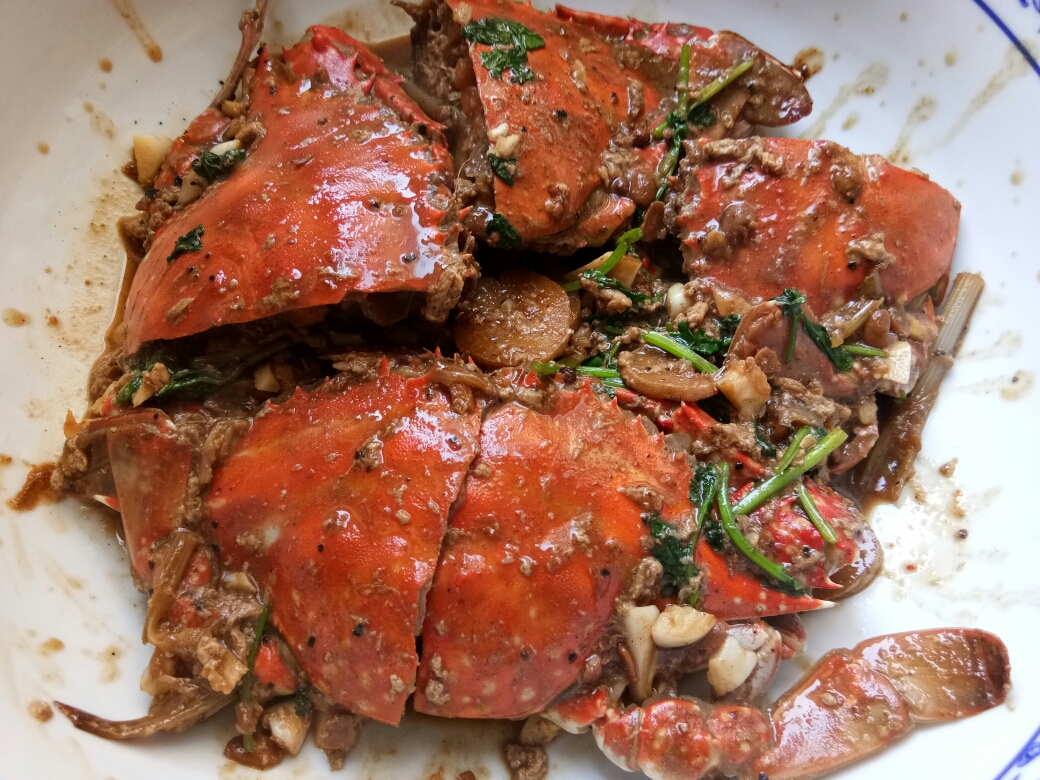 炒螃蟹（超简单 超好吃）的做法