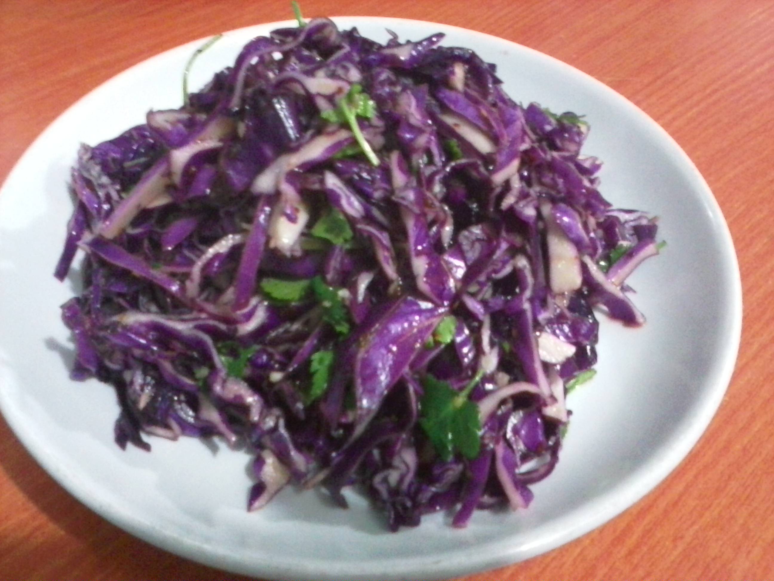 凉拌紫甘蓝