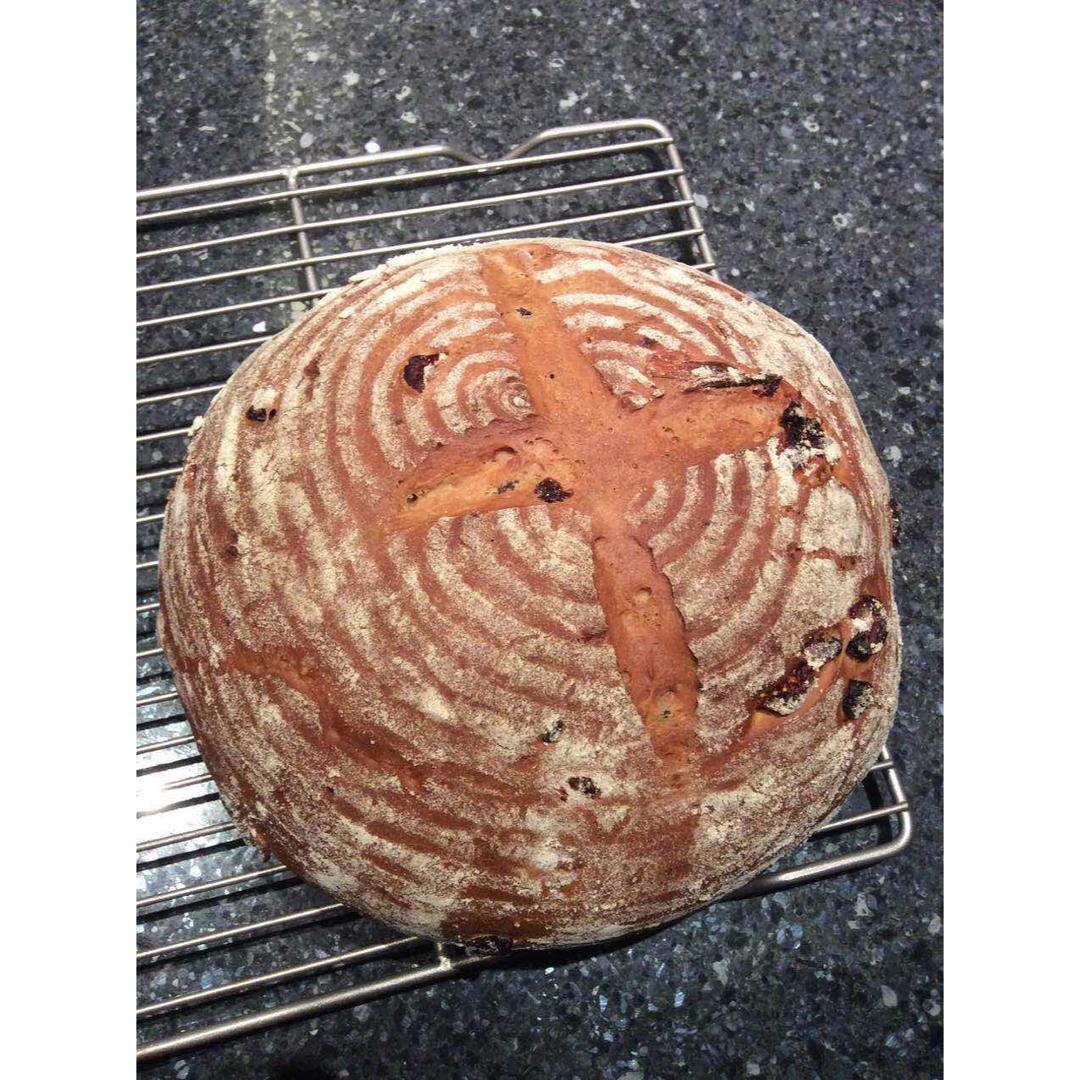 红酒桂圆全麦软欧