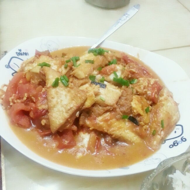 西红柿烧豆腐