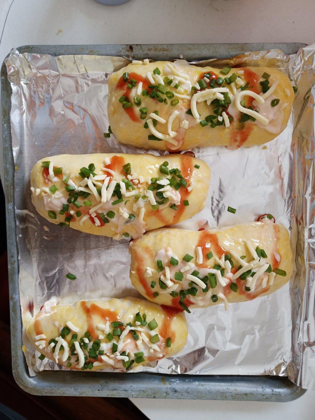 葱香芝士培根面包