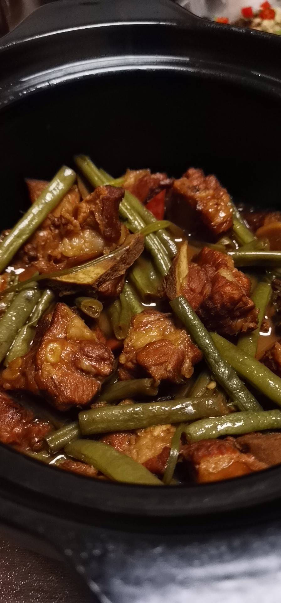 妈妈牌排骨炖豆角