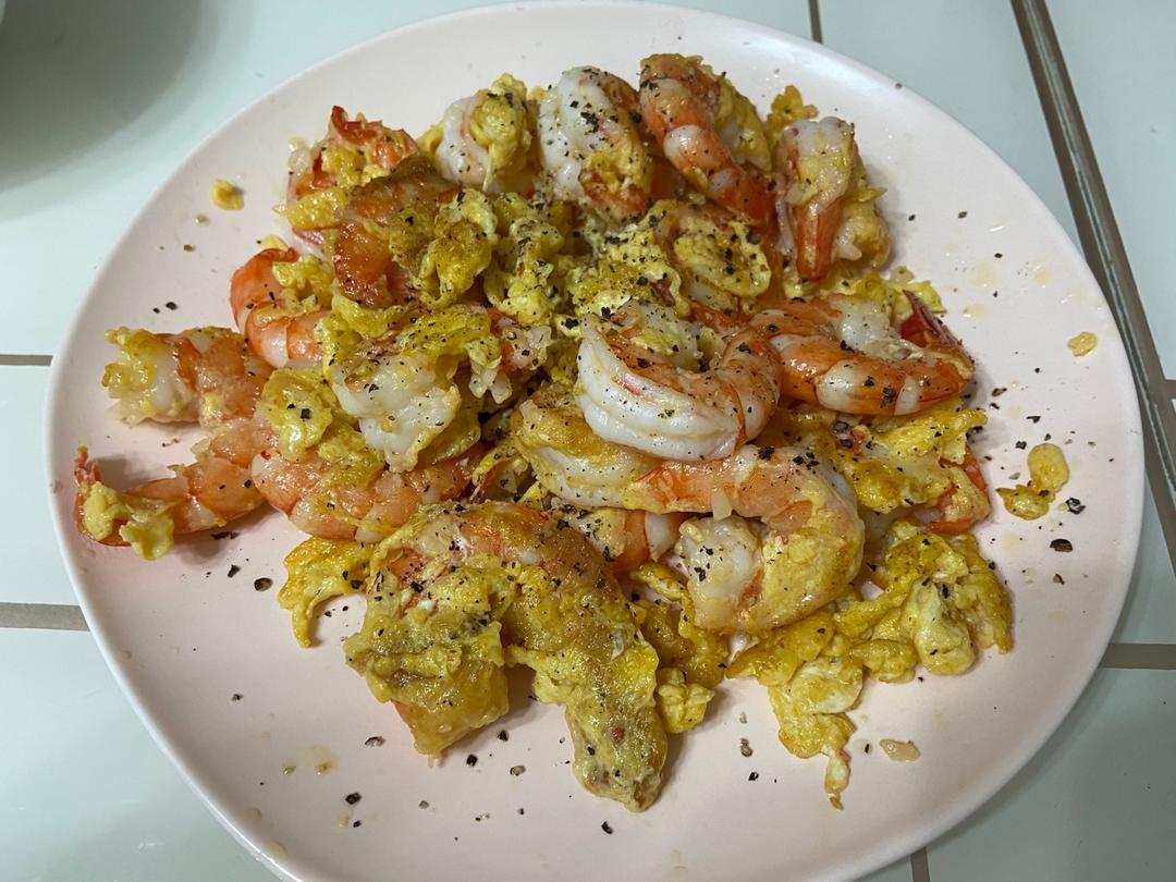 香煎黑虎虾