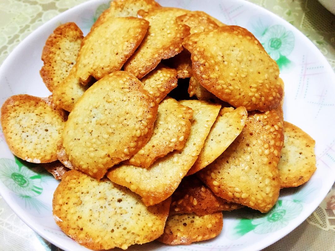 超简单超好吃的芝麻薄脆