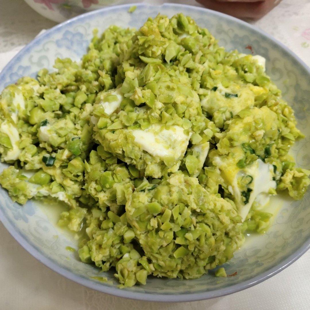 毛豆碎炒鸡蛋