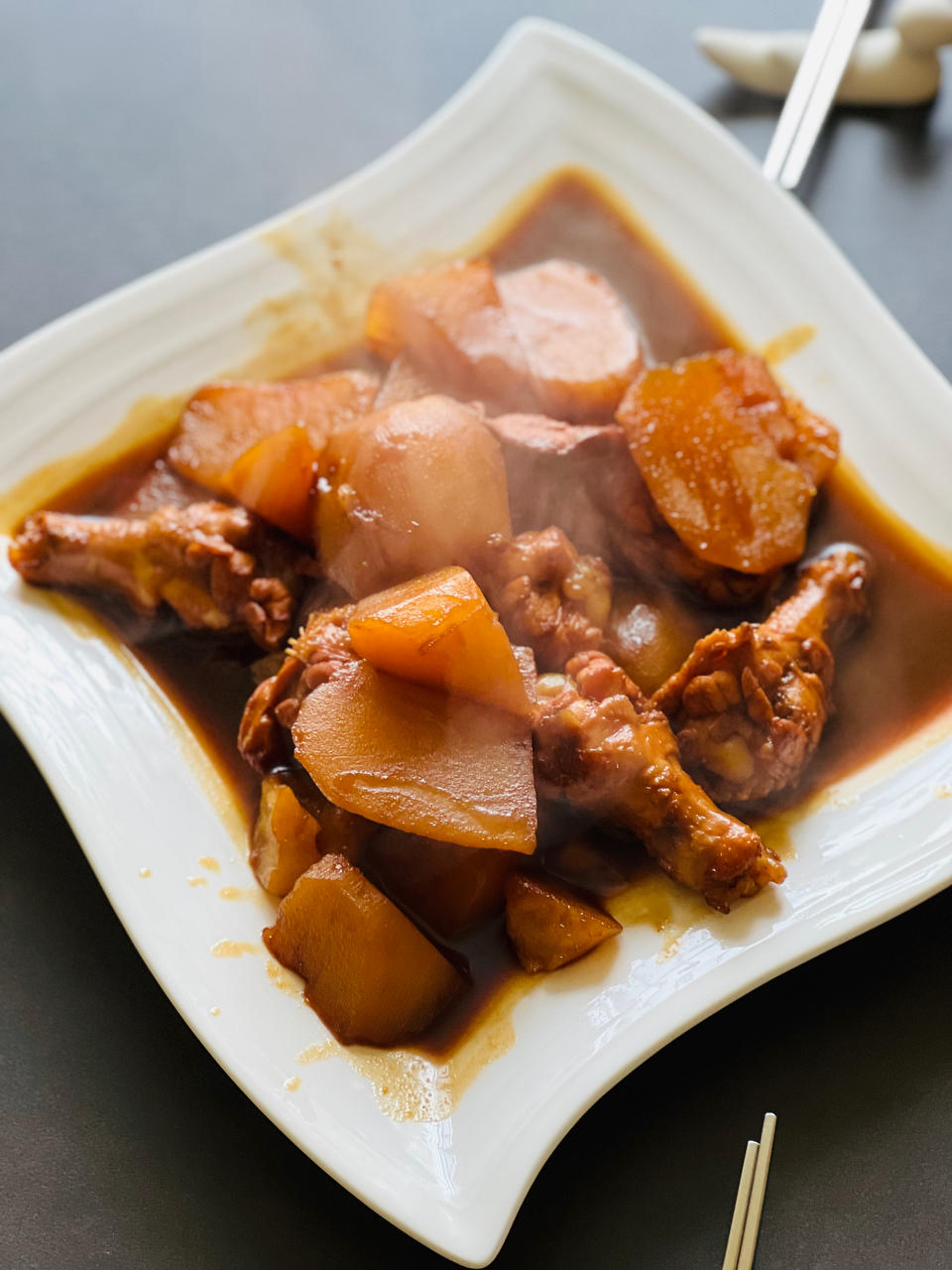 鸡翅根炖土豆