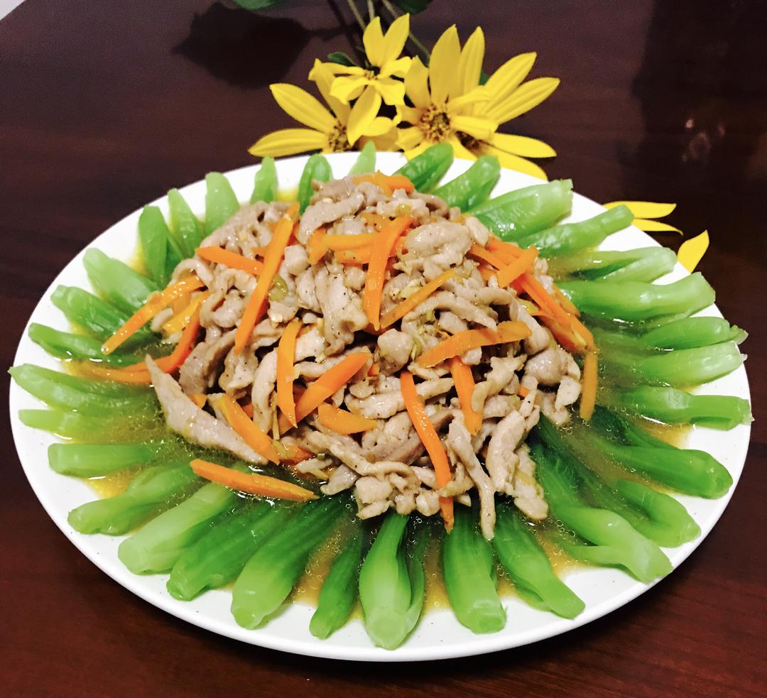 肉丝油菜的做法