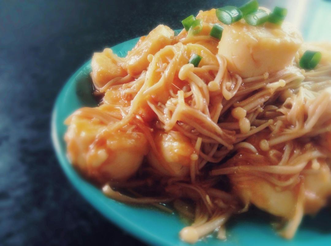 超级下饭菜--金针菇日本豆腐