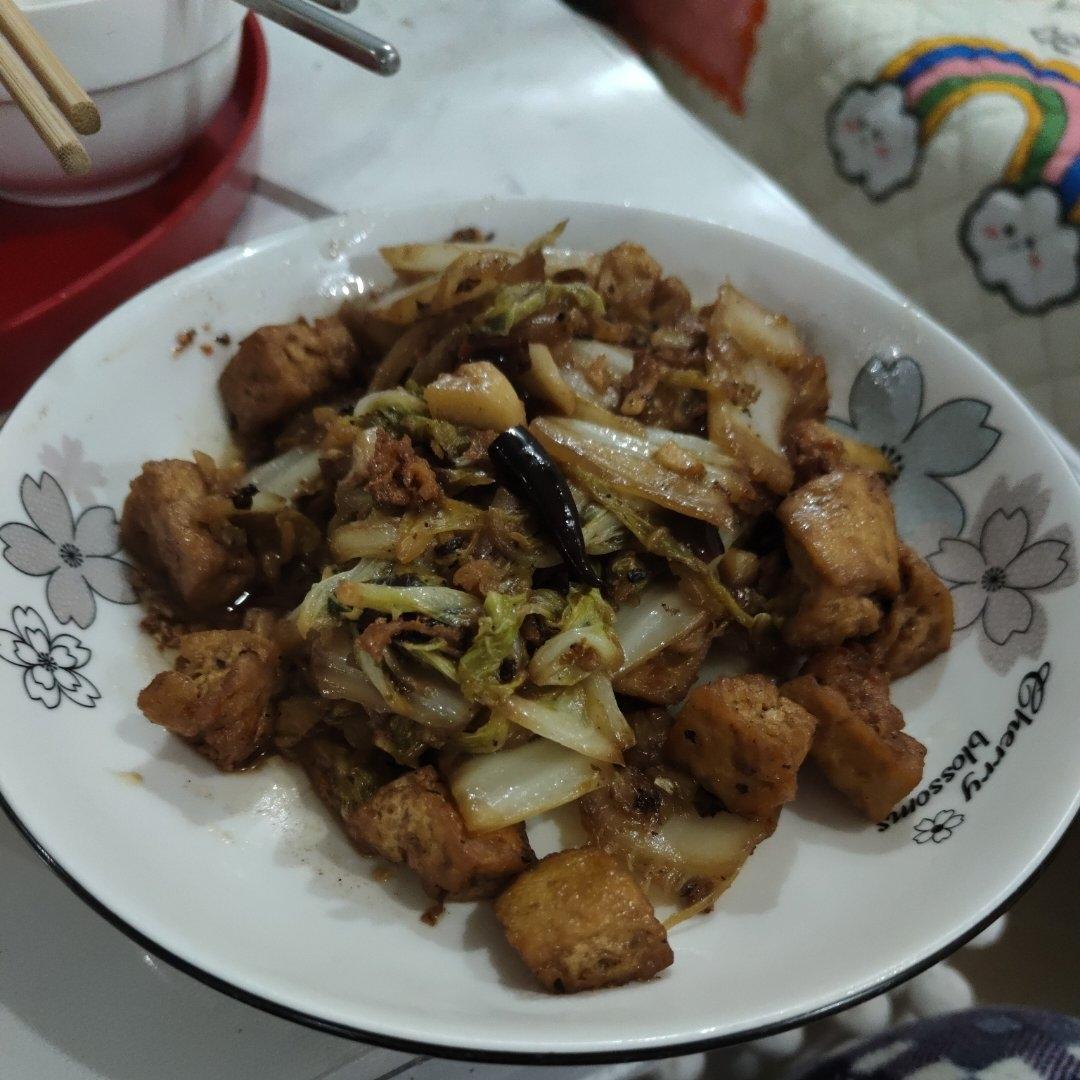 白菜炒豆腐