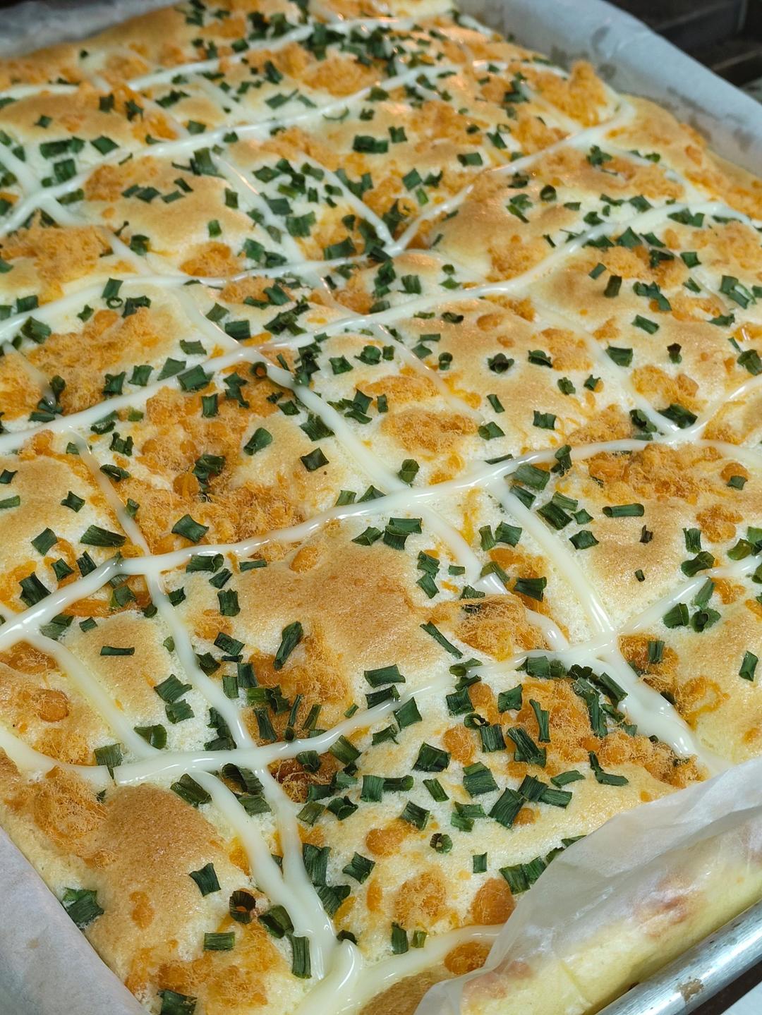 芝士夹心肉松蛋糕🍰